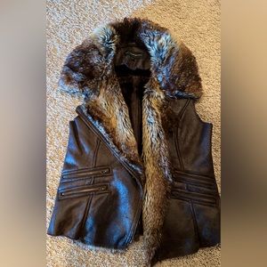 faux fur vest